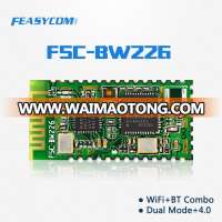 Bluetooth 4.0 BLE dual mode Wifi 802.11b g n WLAN Combo Module for iOT and data communication